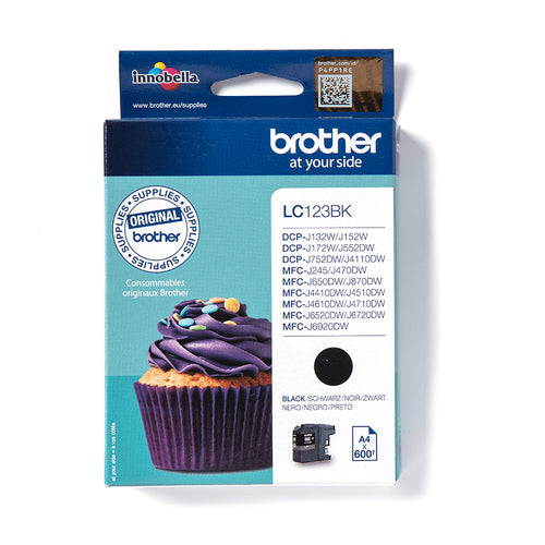 Brother LC123BK ink cartridge 1 pc(s) Original Black Brother LC123BK ink cartridge 1 pc(s) Original Black